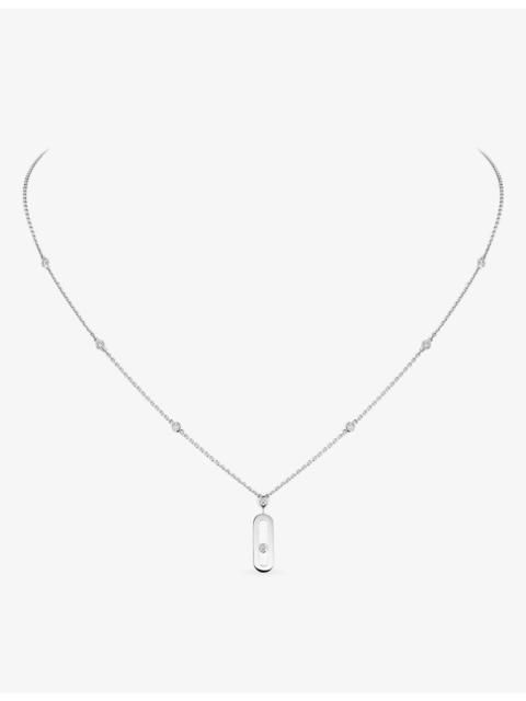 MESSIKA Move Uno 18ct white-gold and diamond necklace