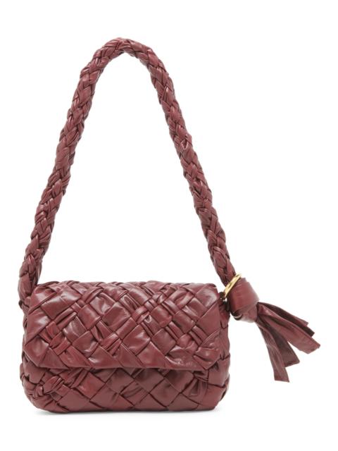 Bottega Veneta Women's Città Intrecciato Leather Shoulder Bag - Barolo