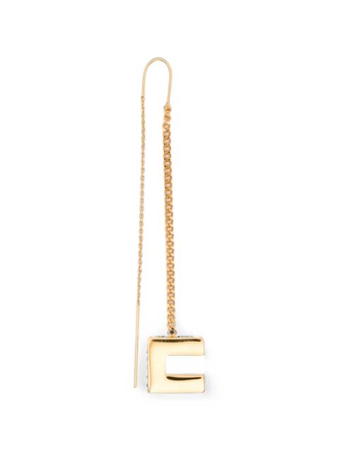 ELISABETTA FRANCHI Elisabetta Franchi Logo-pendant Threader Earrings