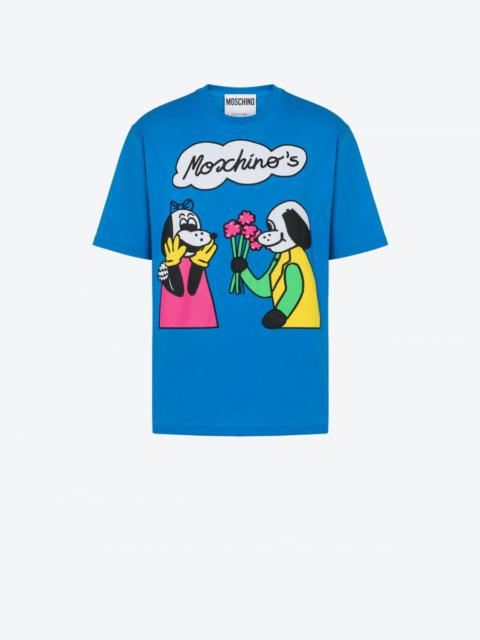Moschino MOSCHINO COMICS CHARACTERS ORGANIC JERSEY T-SHIRT