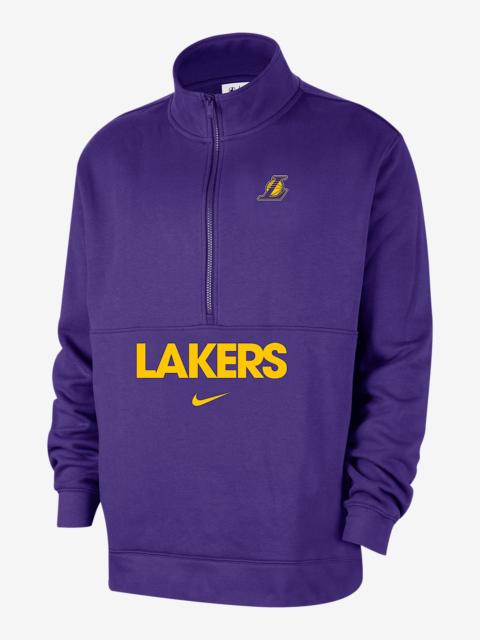Nike Los Angeles Lakers Club Courtside Men's Nike NBA 1/2-Zip Top