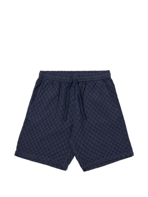 Universal Works Simple checkered drawstring shorts