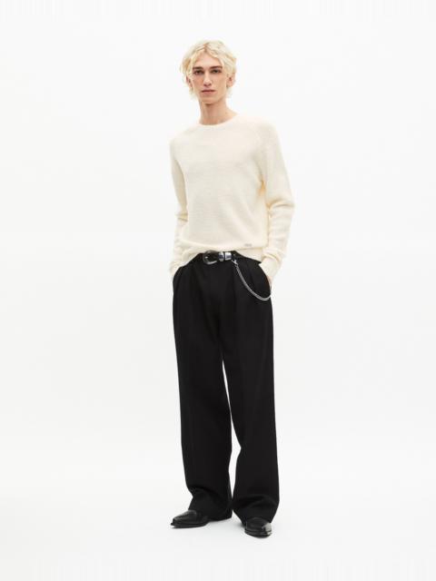 The Kooples BEIGE WOOL CREW NECK SWEATER