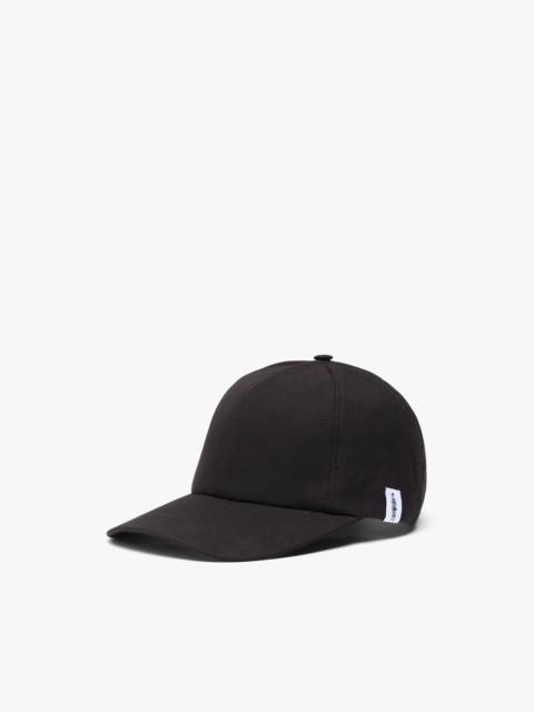 Mackintosh TIPPING BLACK WAXED COTTON BASEBALL CAP | ACC-HA04