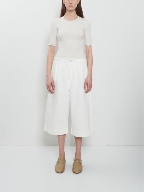 LAUREN MANOOGIAN Washed Cotton Crop Trouser