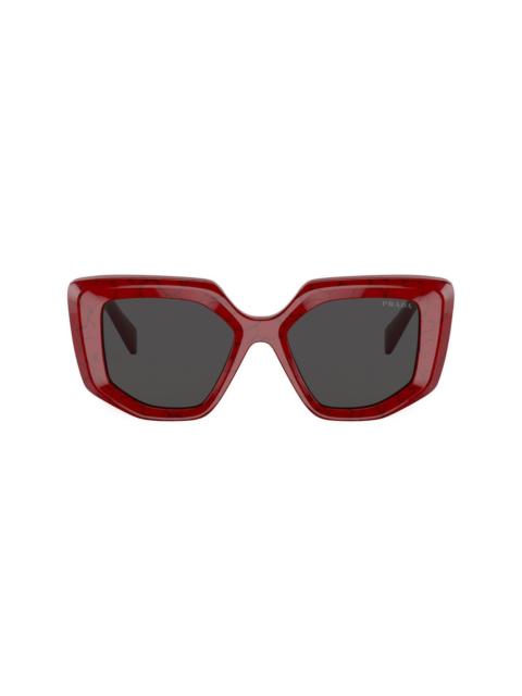 Prada logo geometric-frame sunglasses