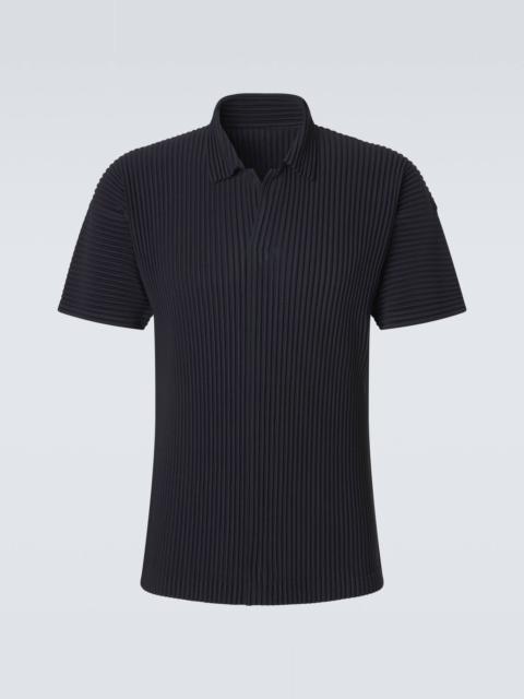 ISSEY MIYAKE Basics pleated polo shirt