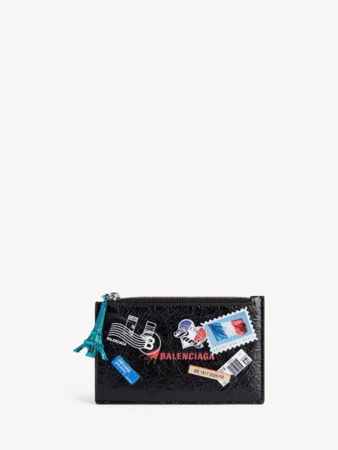 Men's Cash Large Long Coin And Card Holder in Black/multicolor