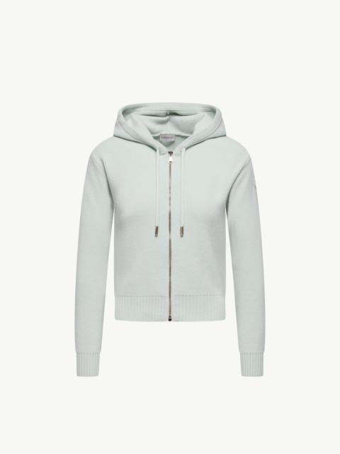 Moncler Cashmere & Wool Zip-Up Hoodie