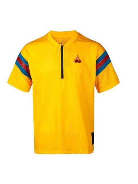 Nike GIANNIS 남자의 NK SS 정상 MESH 대학 GOLD CK6297-739로 나이키