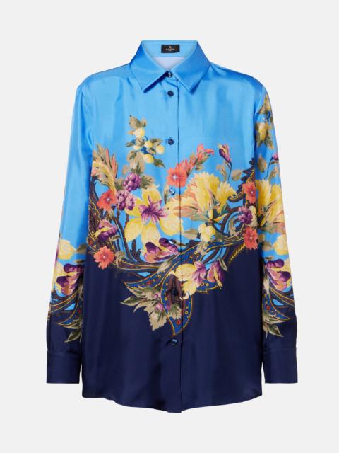 Etro Floral silk shirt