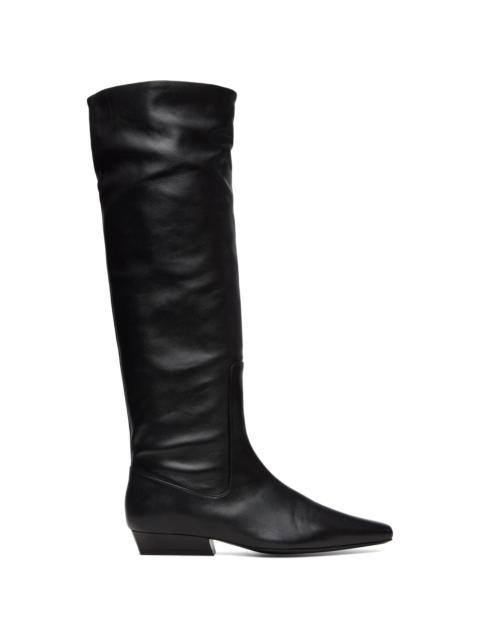 STAUD Black Wally Flat Boots