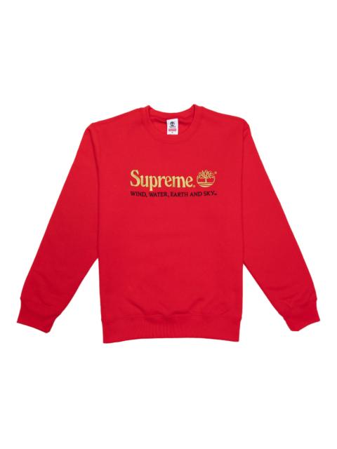 Supreme Supreme Timberland Crewneck Red