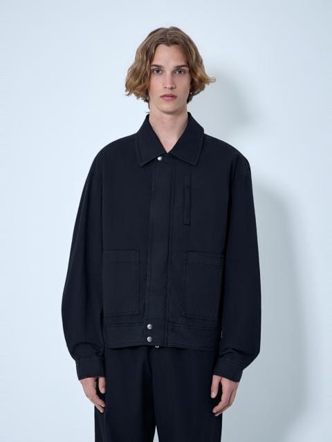 Dries Van Noten Cotton Jacket with Snap Fastening