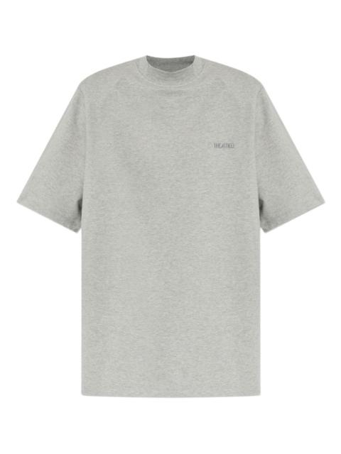 THE ATTICO embroidered-logo short-sleeve T-shirt