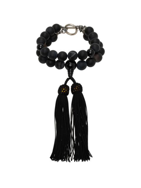 SOSHIOTSUKI Black Double Juzu Bracelet