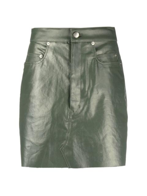 Lido mini patent-finish skirt