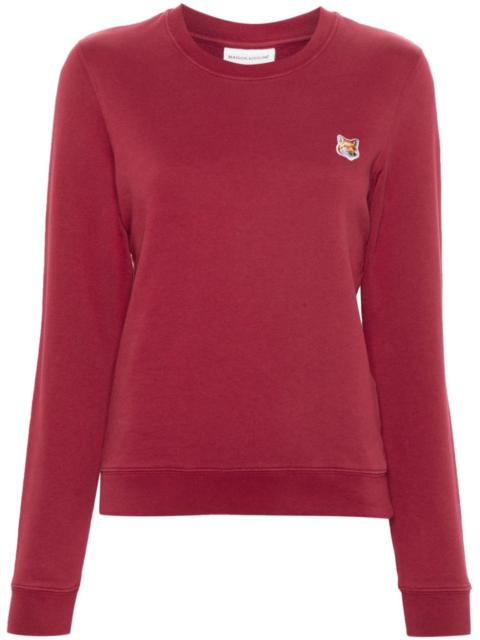 Fox-motif cotton sweatshirt