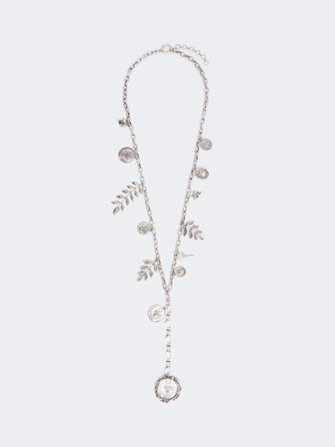 WEEKEND Max Mara CANTORE Metal chain necklace with charms - SILVER