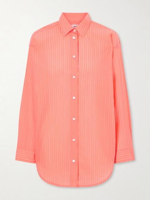 AGOLDE Sona Striped Cotton-blend Shirt