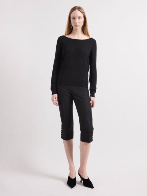 NINA RICCI Black Open Back Sweater