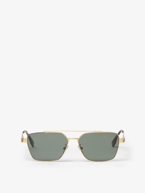 FENDI Fendi Sky Gold-colored metal sunglasses