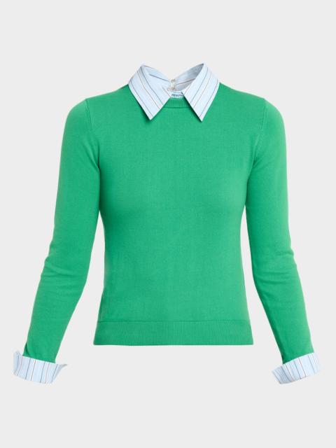 Alice + Olivia Porla Collared Sweater