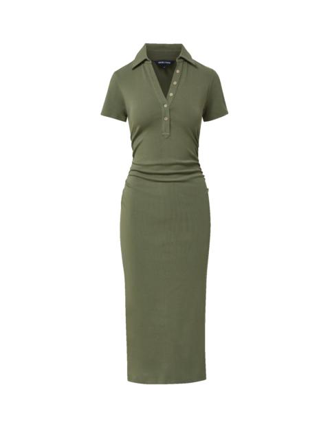VERONICA BEARD BESSER POLO MIDI DRESS