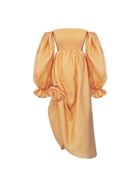 SLEEPER Atlanta off-the-shoulder smocked dress