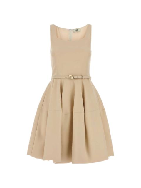 belted-embellishment mini dress