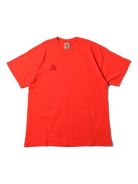 Nike ACG Small Logo Casual Short Sleeve Red BQ7343-634