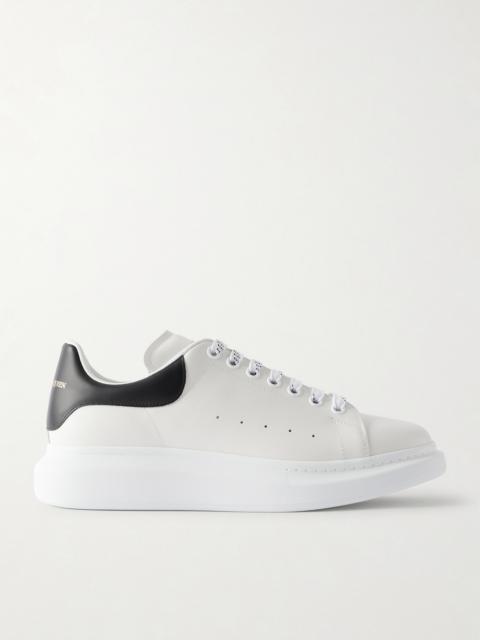 Alexander McQueen Exaggerated-Sole Leather Sneakers