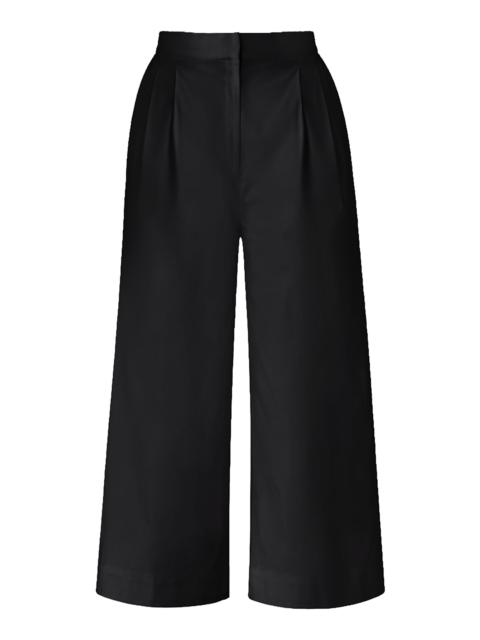 ANDRES OTALORA Te Pienso Stretch-Cotton Culotte Pants black