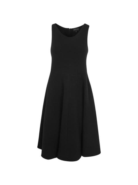 EMPORIO ARMANI textured sleeveless dress