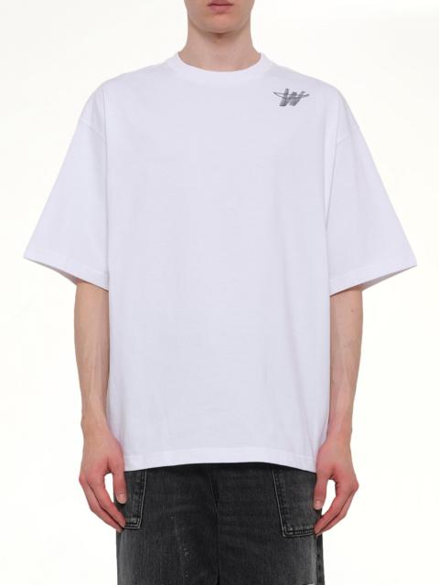 We11done Classic WD Logo T-Shirt in White