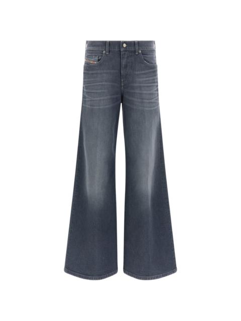 Diesel button-fastening flared jeans