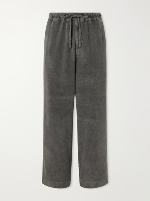 OFFICINE GÉNÉRALE Fernand Wide-Leg Cotton-Blend Corduroy Trousers
