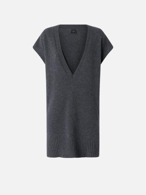 PINKO CASHMERE-BLEND KNIT WAISTCOAT