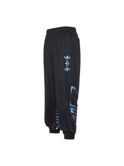 adidas originals Zeno Track Pants Logo Printing Sports Pants Black FS7331