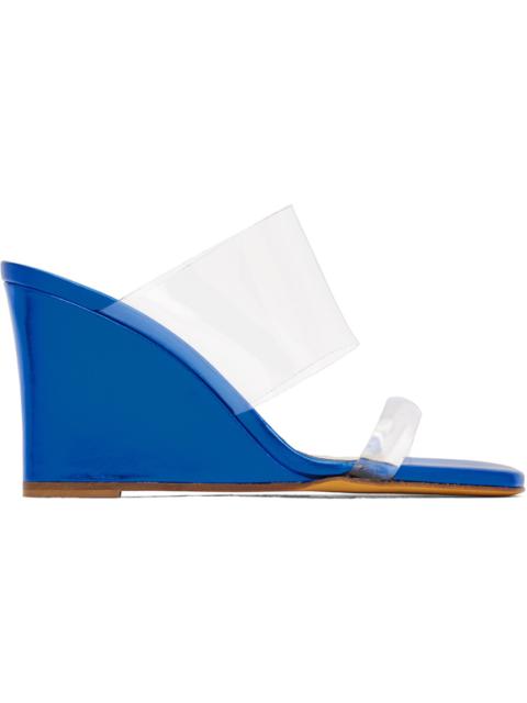 MARYAM NASSIR ZADEH SSENSE Exclusive Blue Olympia Heeled Sandals