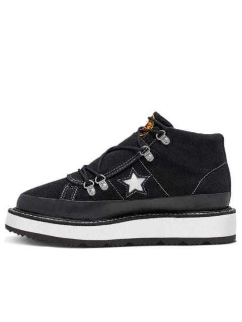 Converse (WMNS) Converse Fleece Lined Boot One Star Thick Sole Black White 566163C