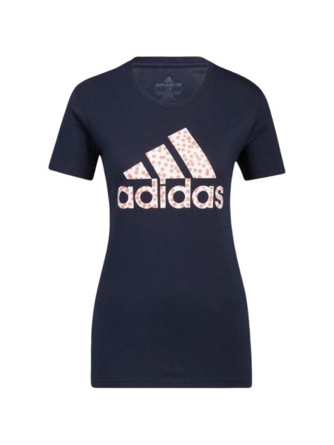 adidas floral-logo T-shirt
