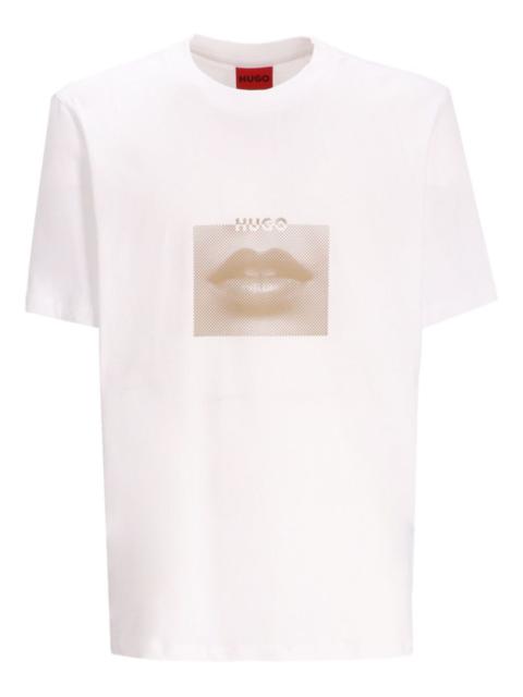 HUGO lips-print T-shirt