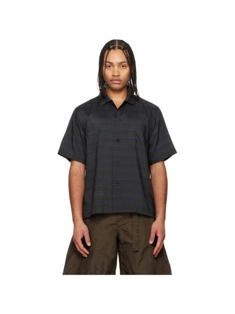 Navy Horizontal Stripe Shirt