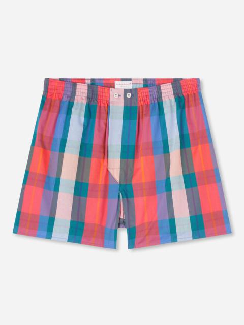 Derek Rose Men's Classic Fit Boxers Barker 33 Cotton Multi