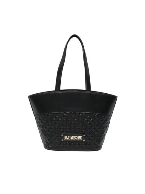 Moschino logo shopper tote