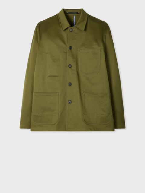 Paul Smith Khaki Green Cotton-Twill Chore Jacket