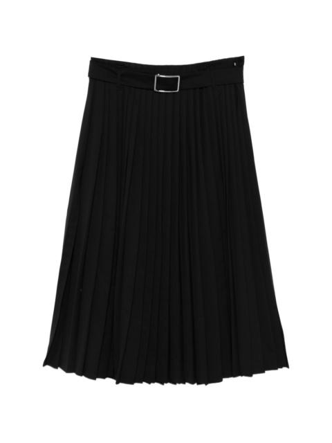 Sportmax belted pleated midi skirt