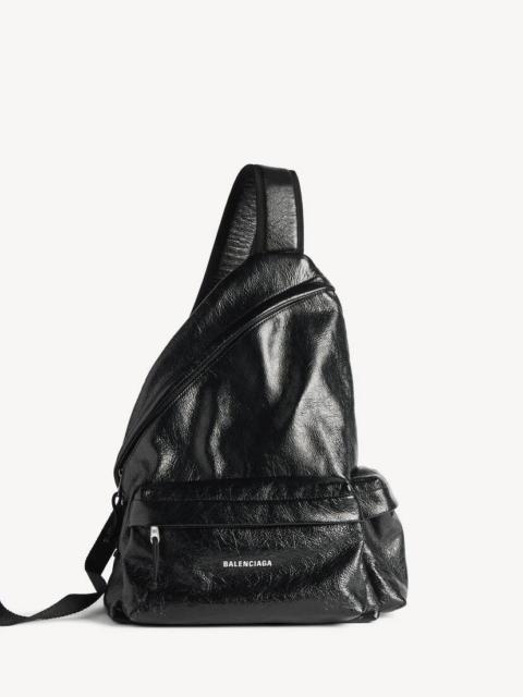 BALENCIAGA Men's Explorer Sling Backpack in Black