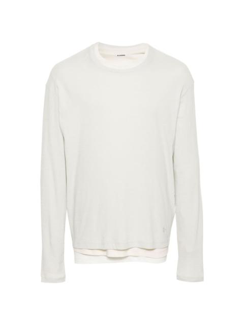 Jil Sander layered cotton T-shirt